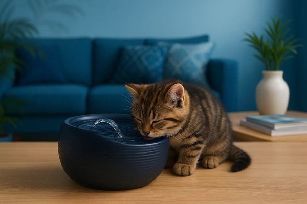 Fontaine à eau chat : un choix sain et élégant pour votre félin